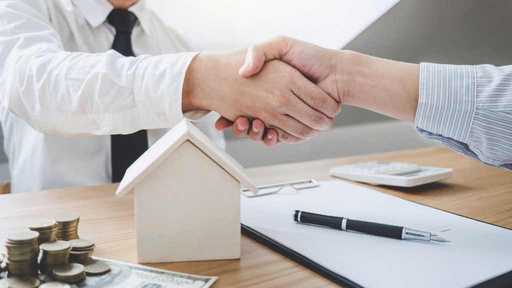 two people shaking hands
